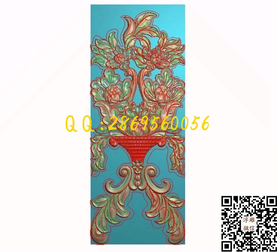 门花285-723-7_欧式木门洋花贴花门上花门芯门楣门板精雕图浮雕图
